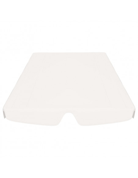 Baldacchino per Dondolo Giardino Bianco 150/130x105/70 cm