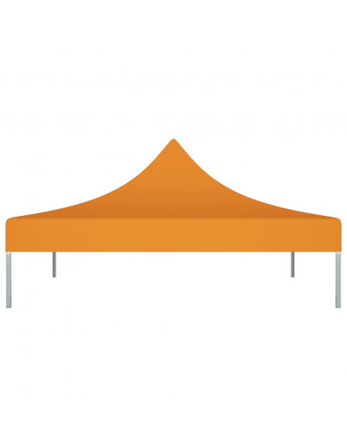 Tetto per Tendone per Feste 3x3 m Arancione 270 g/m²