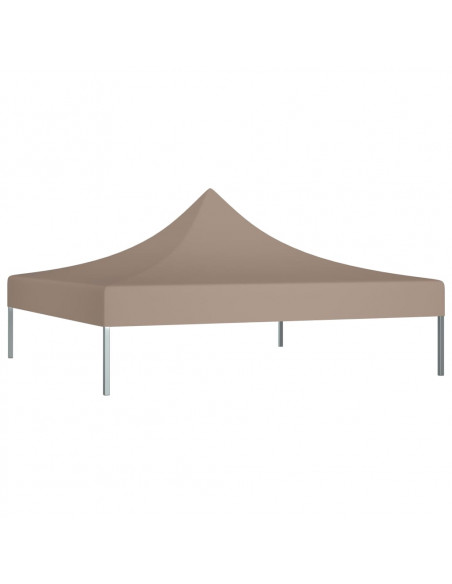Tetto per Tendone per Feste 3x3 m Grigio Talpa 270 g/m²