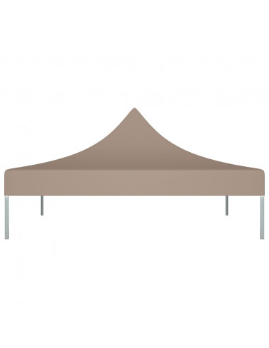 Tetto per Tendone per Feste 3x3 m Grigio Talpa 270 g/m²