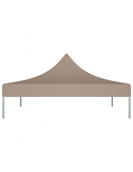 Tetto per Tendone per Feste 3x3 m Grigio Talpa 270 g/m²