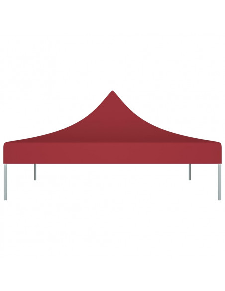 Tetto per Tendone per Feste 3x3 m Rosso Borgogna 270 g/m²