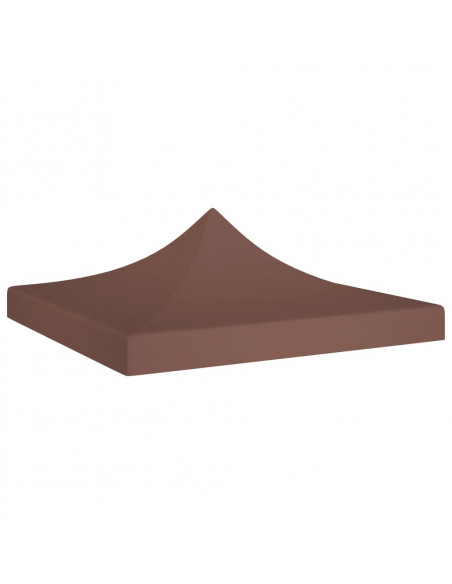 Tetto per Tendone per Feste 3x3 m Marrone 270 g/m²