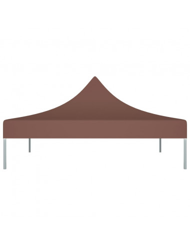 Tetto per Tendone per Feste 3x3 m Marrone 270 g/m²