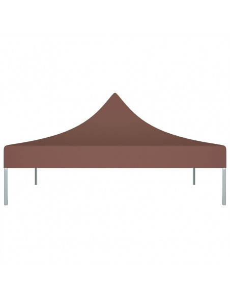 Tetto per Tendone per Feste 3x3 m Marrone 270 g/m²
