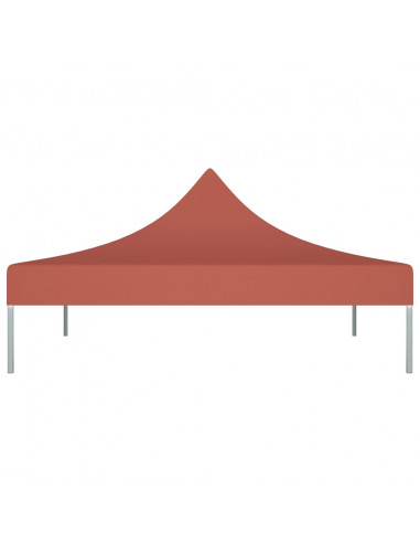Tetto per Tendone per Feste 3x3 m Terracotta 270 g/m²