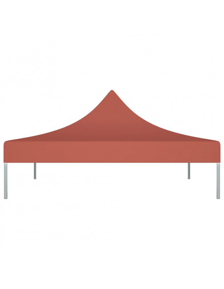 Tetto per Tendone per Feste 3x3 m Terracotta 270 g/m²