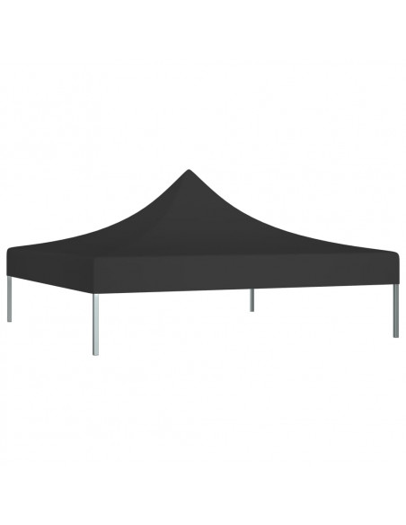 Tetto per Tendone per Feste 3x3 m Nero 270 g/m²