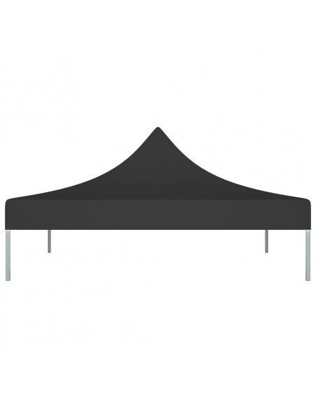 Tetto per Tendone per Feste 3x3 m Nero 270 g/m²
