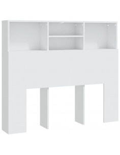 Testiera con Contenitore Bianco 120x19x103,5 cm 2