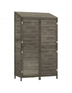 Capanno Giardino Antracite 102x52x174,5 cm Legno Massello Abete 2