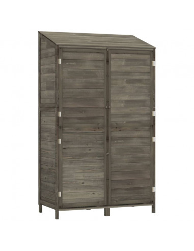 Capanno Giardino Antracite 102x52x174,5 cm Legno Massello Abete