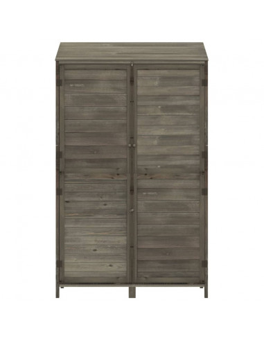 Capanno Giardino Antracite 102x52x174,5 cm Legno Massello Abete