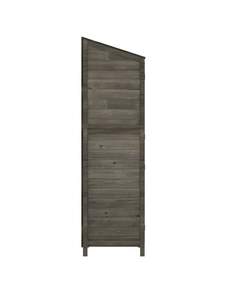 Capanno Giardino Antracite 102x52x174,5 cm Legno Massello Abete