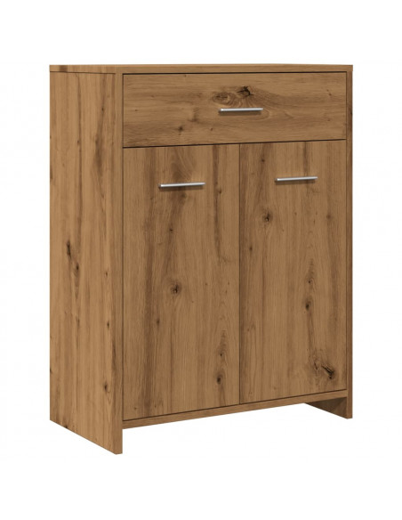 Armadietto Bagno Rovere 60x33x80 cm Legno Multistrato