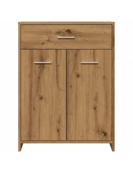 Armadietto Bagno Rovere 60x33x80 cm Legno Multistrato