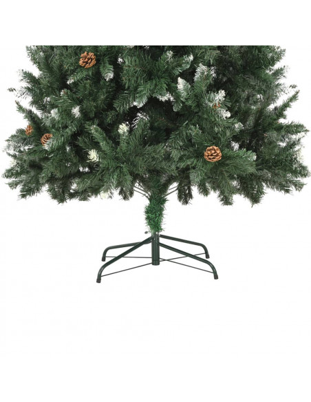 Albero di Natale Preilluminato con Palline 210 cm
