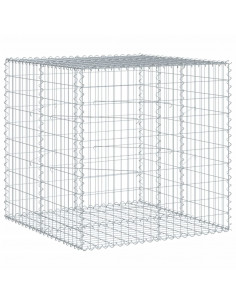 Cesto Gabbione con Copertura 100x100x100 cm in Ferro Zincato 2