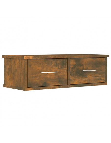Armadietto Parete Rovere Fumo 60x26x18,5cm Legno Ingegnerizzato
