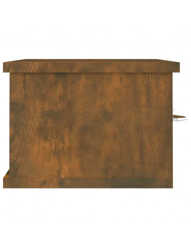 Armadietto Parete Rovere Fumo 60x26x18,5cm Legno Ingegnerizzato