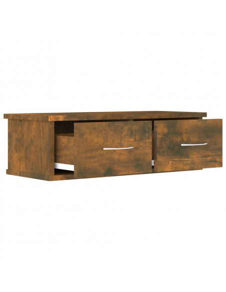 Armadietto Parete Rovere Fumo 60x26x18,5cm Legno Ingegnerizzato