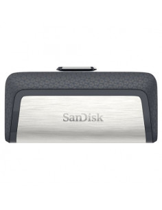 Chiavetta USB Sandisk SDDDC2 064G G46 ULTRA Dual Type C Nero e Argento