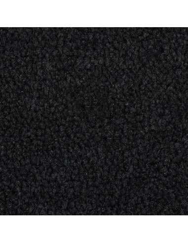 Zerbino Nero Mezzo Rotondo 50x80 cm Fibra di Cocco