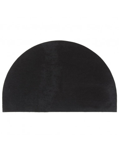 Zerbino Nero Mezzo Rotondo 50x80 cm Fibra di Cocco