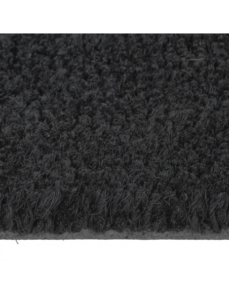 Zerbino Nero Mezzo Rotondo 50x80 cm Fibra di Cocco