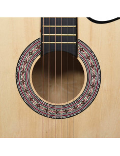Chitarra Acustica Western con 6 Corde 38" in Legno di Tiglio