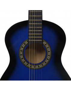 Chitarra Classica per Principianti e Bambini Blu 1/2 34"