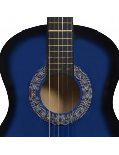 Chitarra Classica per Principianti e Bambini Blu 3/4 36"