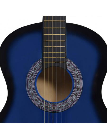 Chitarra Classica per Principianti e Bambini Blu 3/4 36"