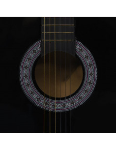 Chitarra Classica per Principianti e Bambini Nera 3/4 36"