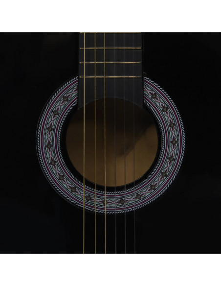 Chitarra Classica per Principianti e Bambini Nera 3/4 36"