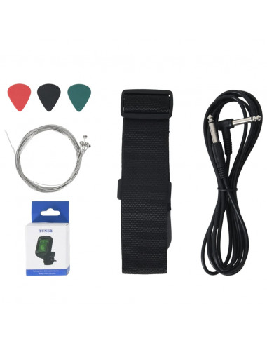 Chitarra Elettrica per Bambini con Custodia Nera 3/4 30"