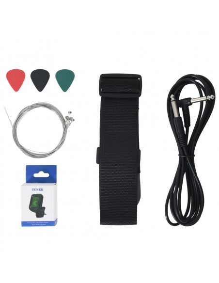 Chitarra Elettrica per Bambini con Custodia Nera 3/4 30"