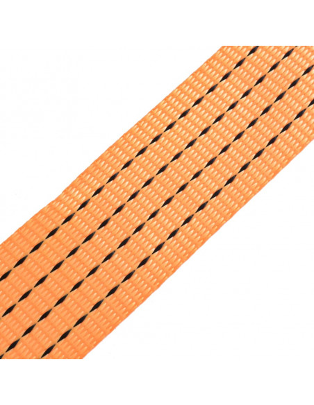 Cinghie d'Ancoraggio 10 pz a Cricchetto 2 T 8mx50mm Arancione