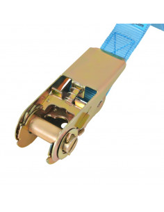 Cinghie d’Ancoraggio 4 pz a Cricchetto 0,8 T 6mx25mm Blu