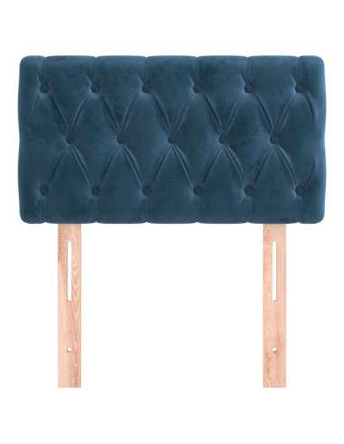 Testiera Blu Scuro 80x7x78/88 cm in Velluto