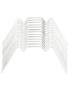 Clip per Serre 100 pz Tipo W in Acciaio Zincato