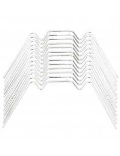 Clip per Serre 50 pz Tipo W in Acciaio Zincato