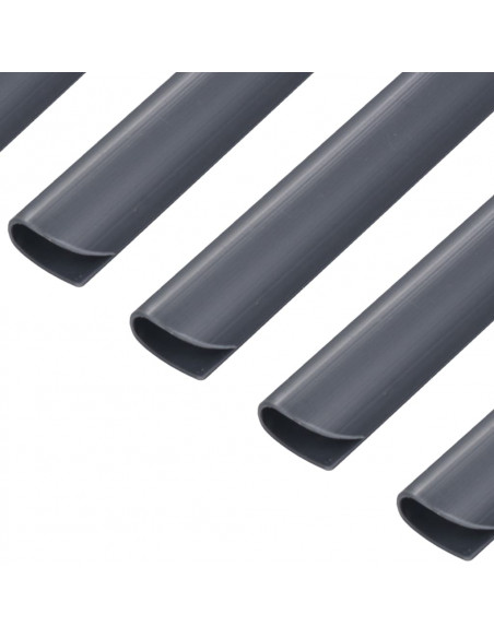 Clip per Strisce Recinzioni 100 pz in PVC Antracite