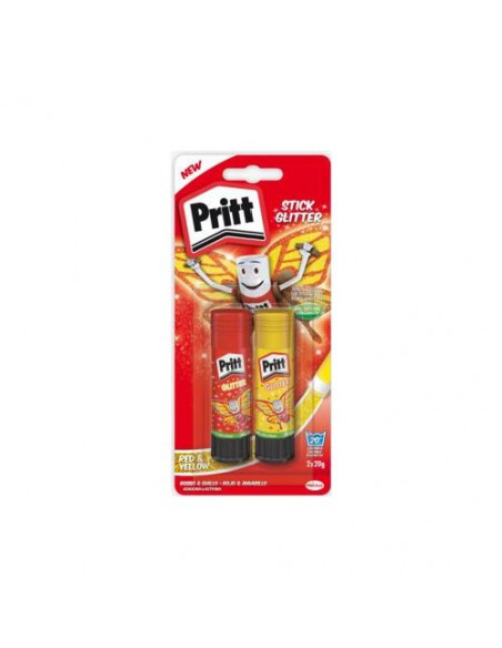 Colla glitter Pritt 2744164 Giallo e Rosso Giallo e Rosso