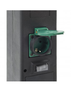 Colonna Presa Esterno con Lampada e Picchetto 2Vie 16x16x39,5cm