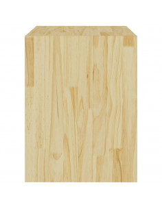 Comodini 2 pz 40x30,5x40 cm in Legno Massello di Pino