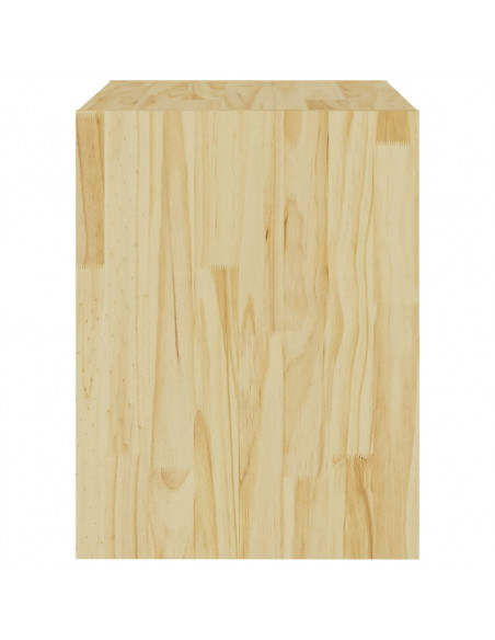 Comodini 2 pz 40x30,5x40 cm in Legno Massello di Pino