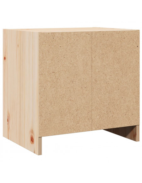 Comodini 2 pz 40x30,5x40 cm in Legno Massello di Pino