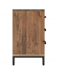 Comodini 2 pz 40x30x55 cm in Legno Massello di Pino