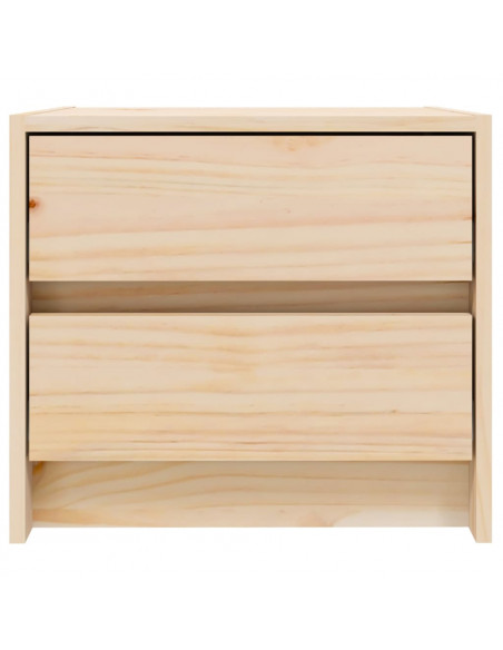 Comodini 2 pz 40x31x35,5 cm in Legno Massello di Pino